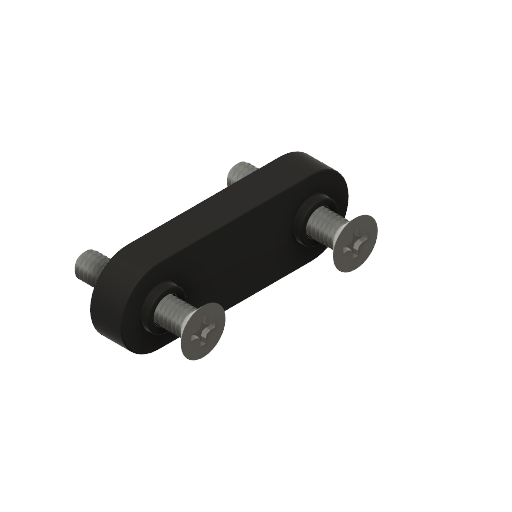 1/4" Pegboard Double Hole Anchor - Rear Fastening