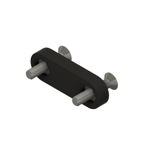 1/4" Pegboard Double Hole Anchor - Rear Fastening