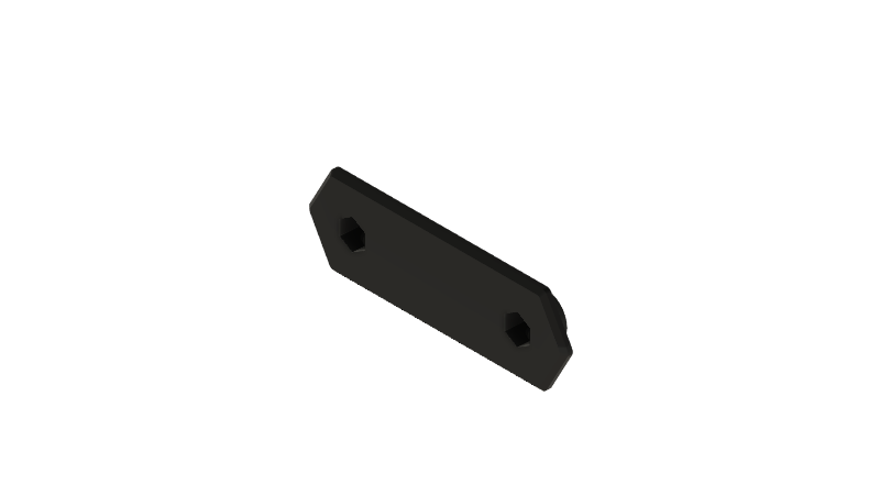 1/4" Pegboard Double Hole Anchor for 20G Steel Pegboard